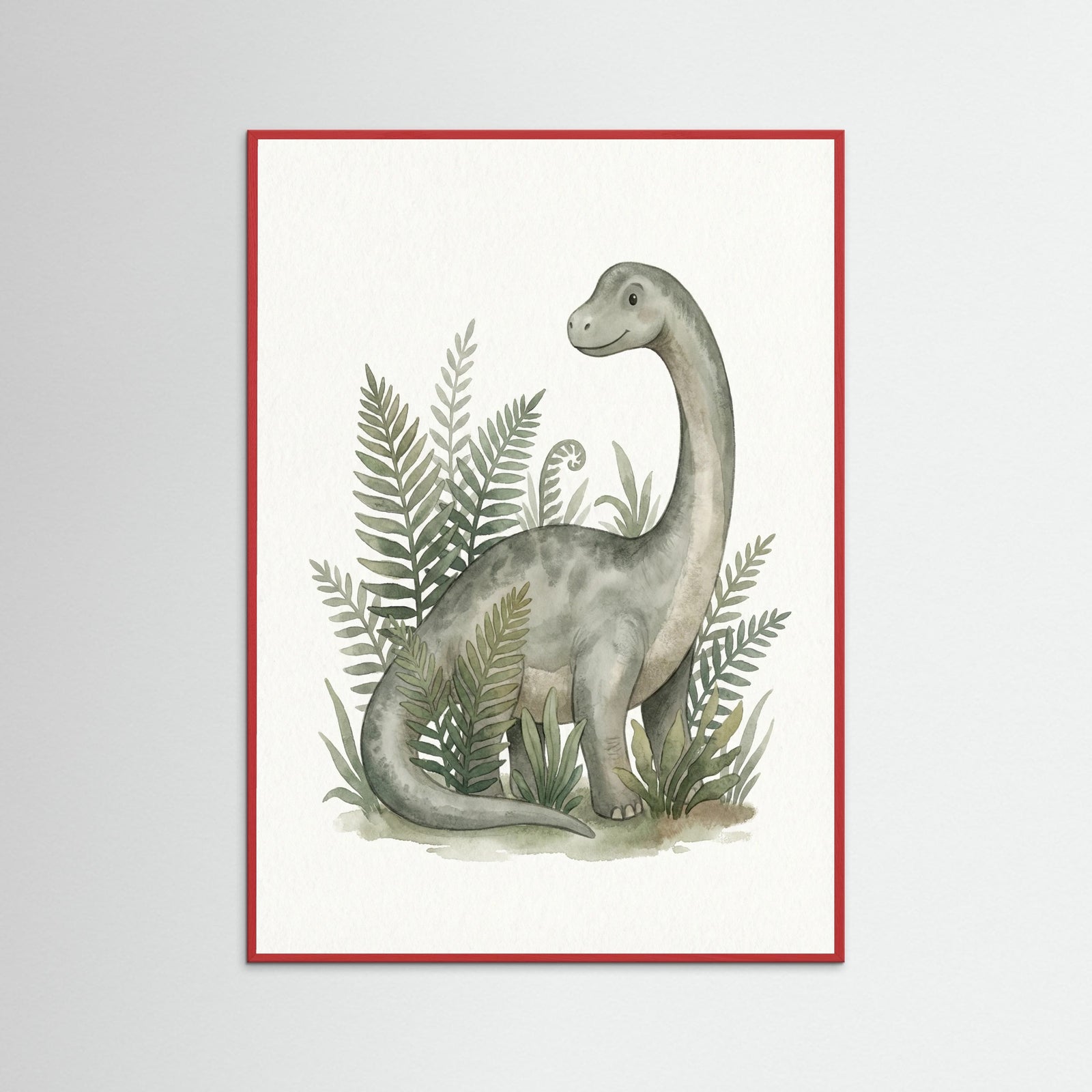 Red Wood Verdant Dino Portrait