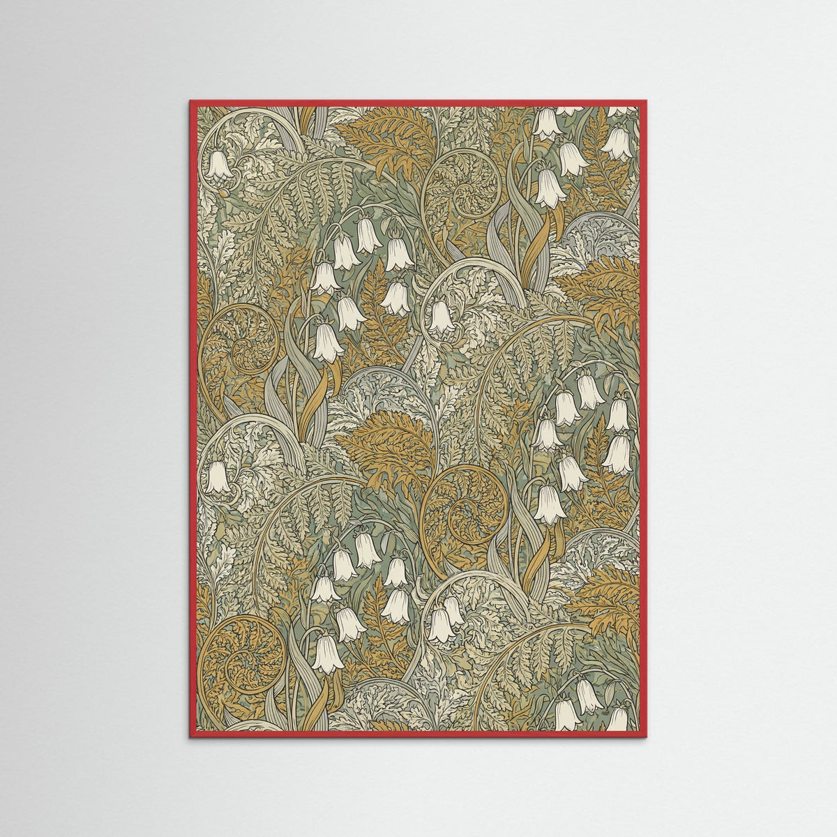 Red Wood Verdant Pattern