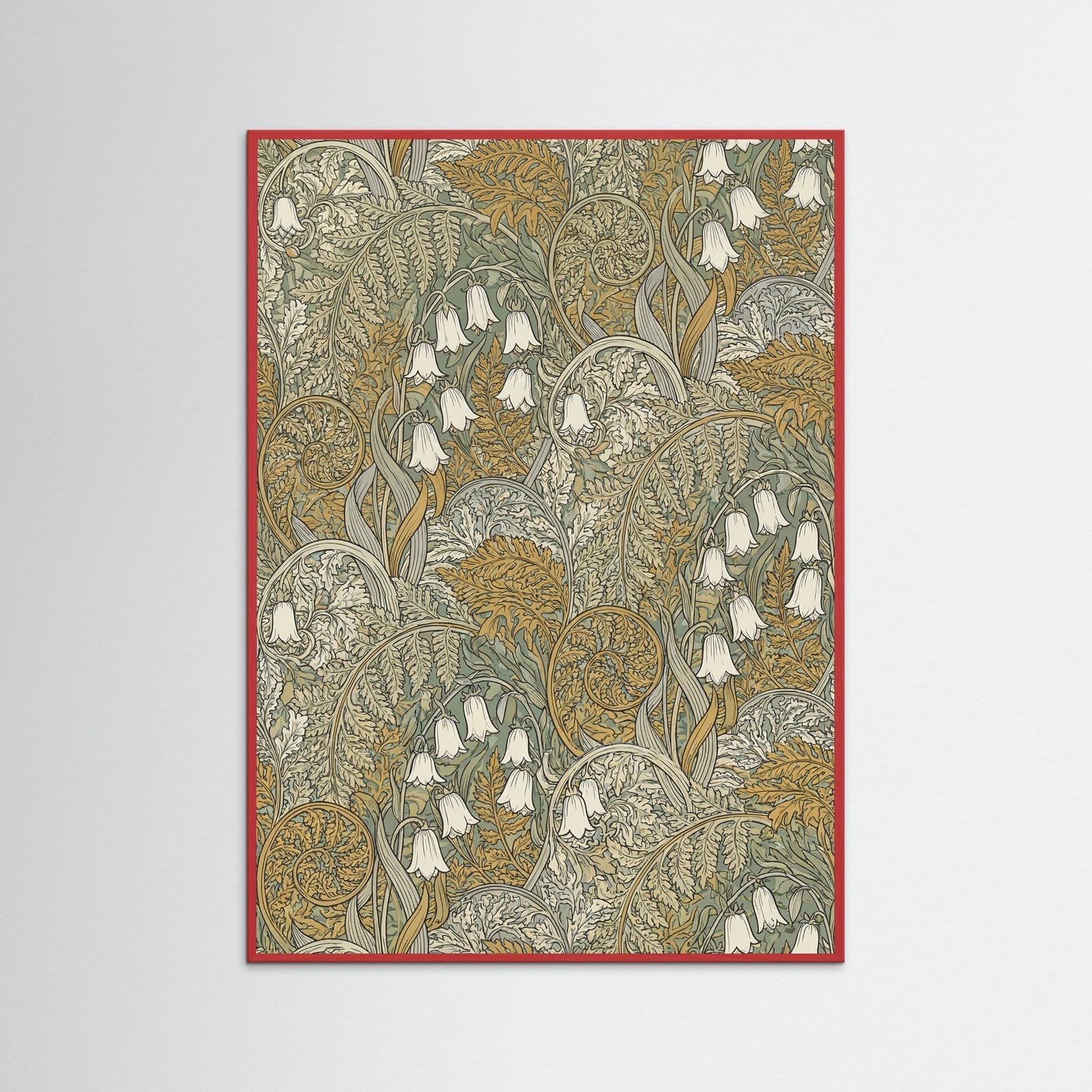 Red Wood Verdant Pattern