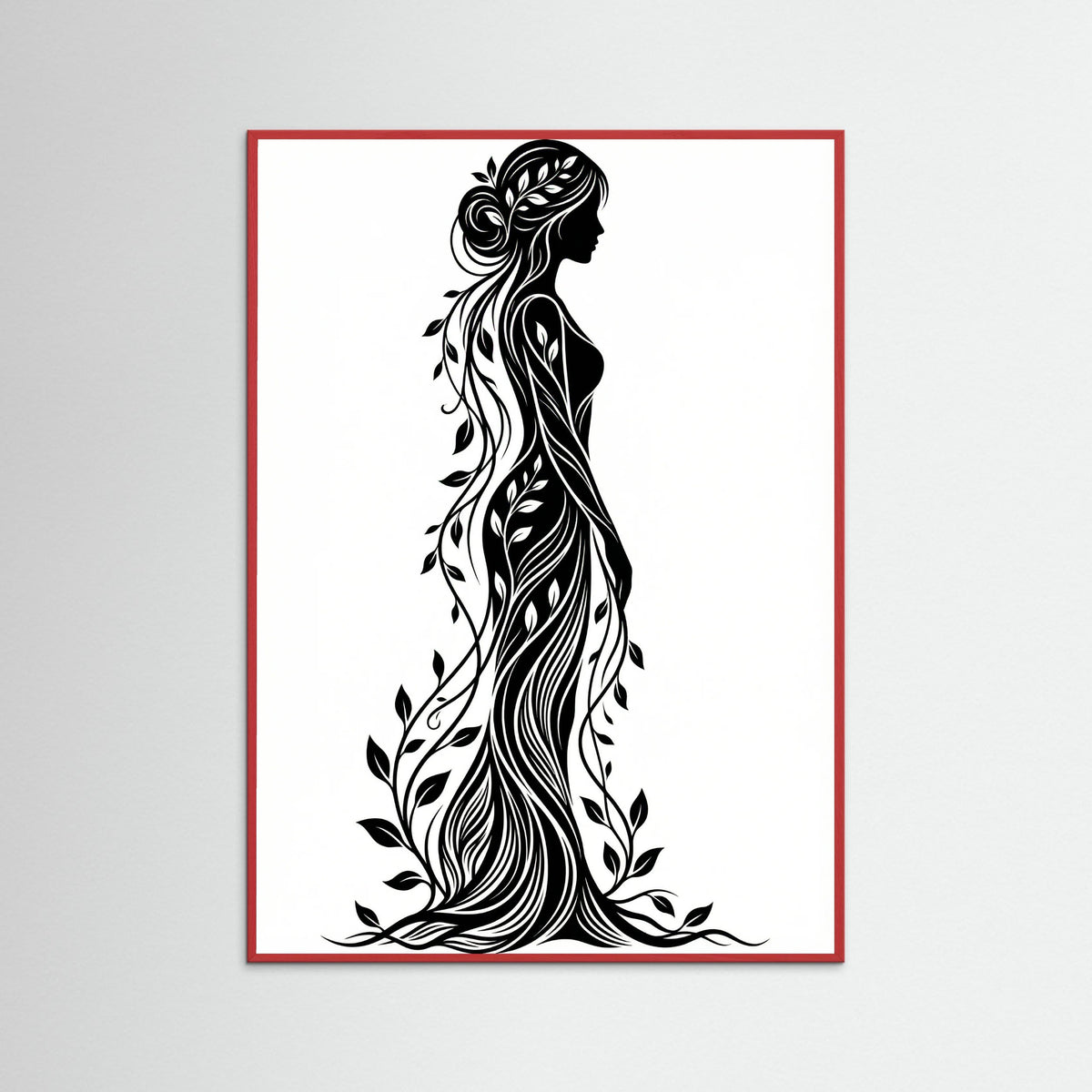 Red Wood Verdant Silhouette
