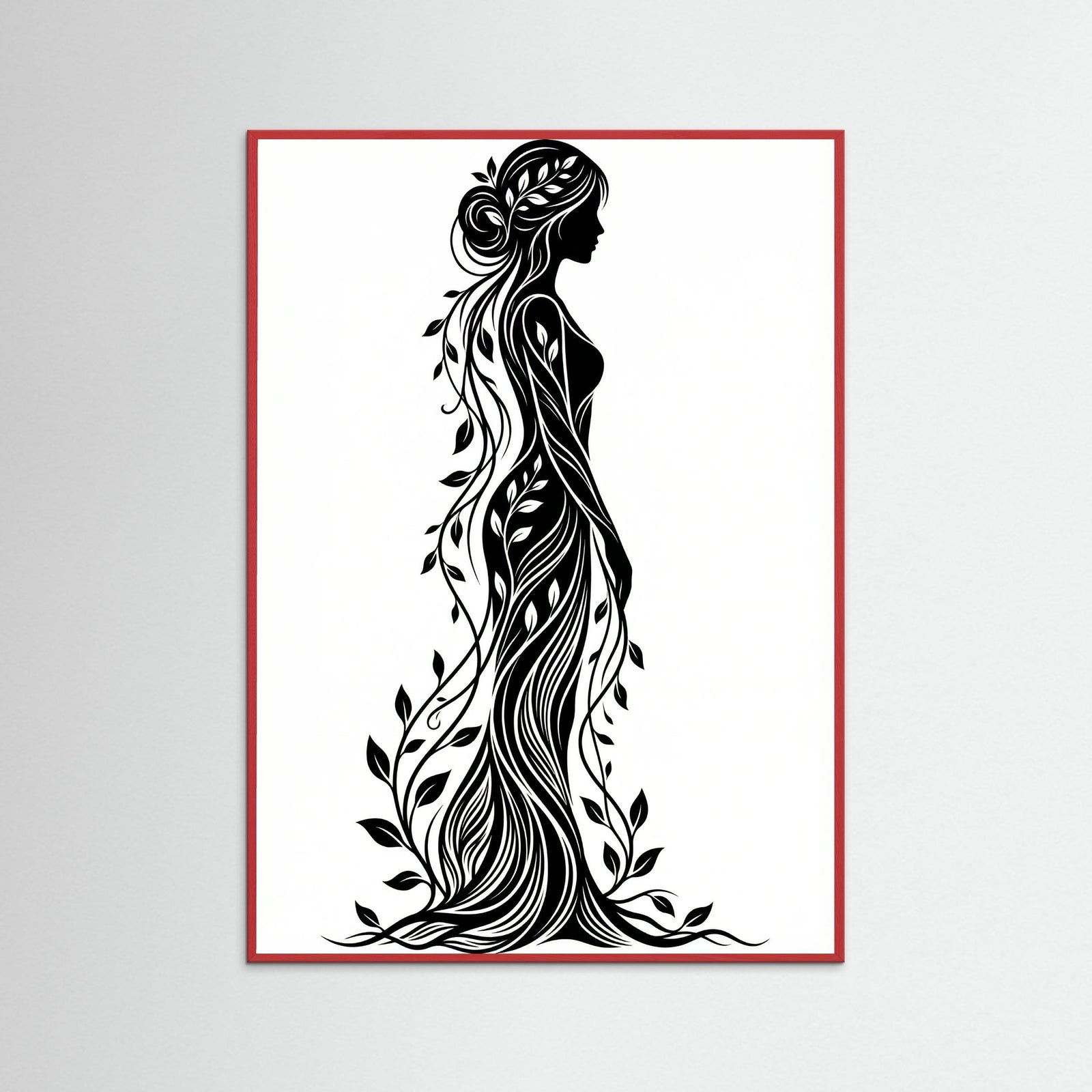 Red Wood Verdant Silhouette