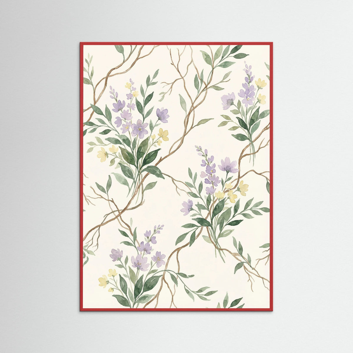 Red Wood Verdant Vines