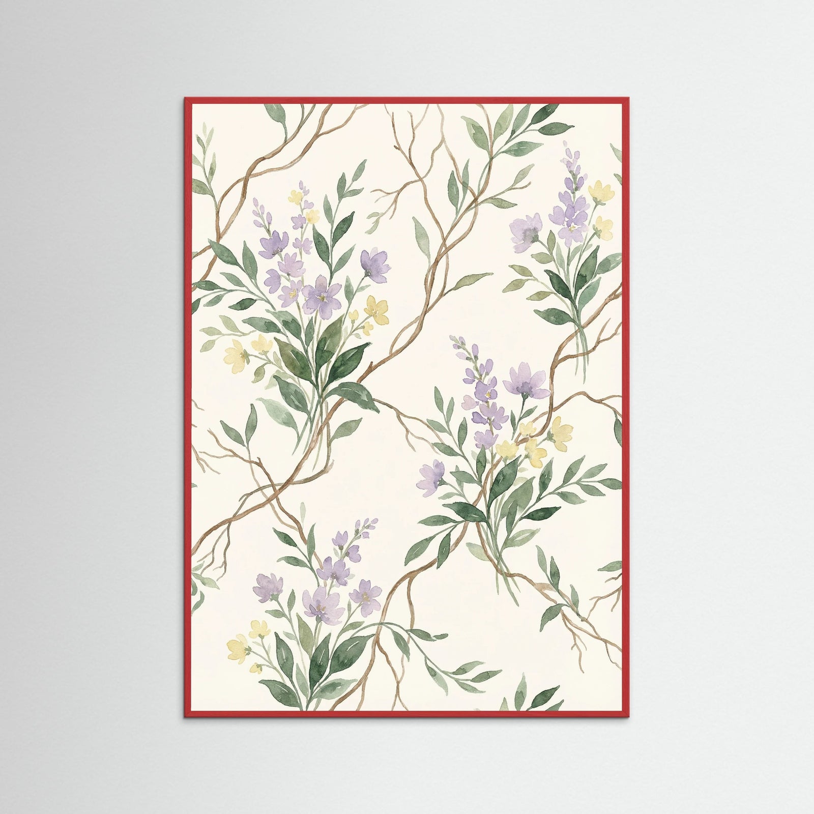 Red Wood Verdant Vines