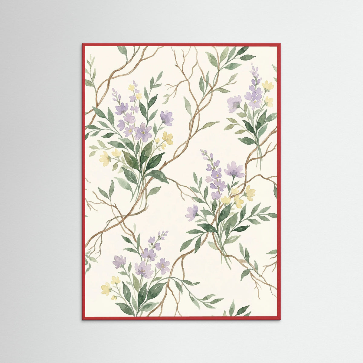 Red Wood Verdant Vines