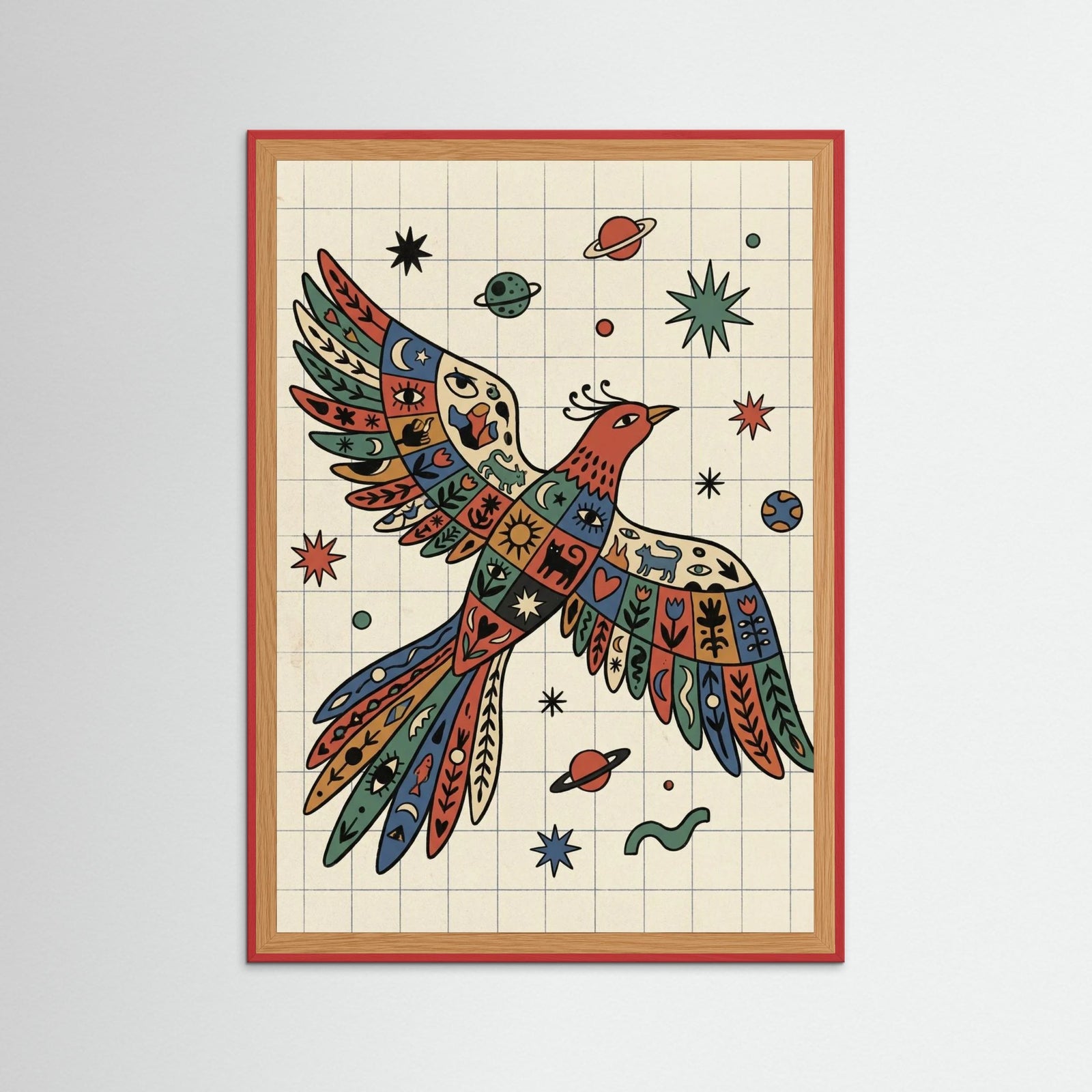 Red Wood Vibrant Coils