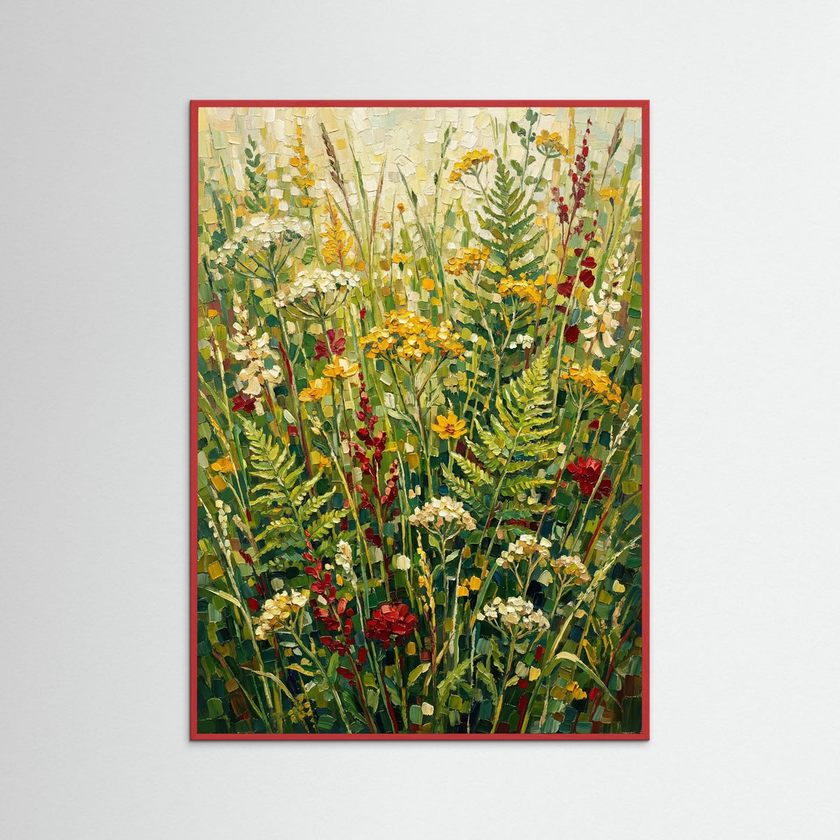 Red Wood Vibrant Garden Tapestry