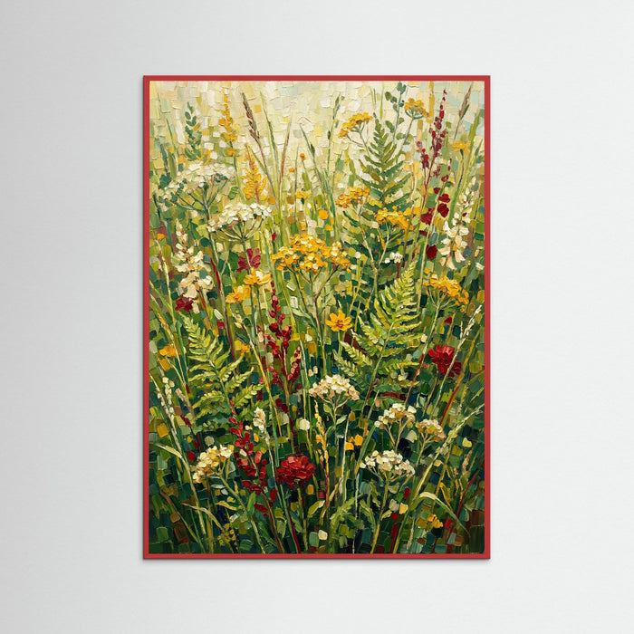 Red Wood Vibrant Garden Tapestry