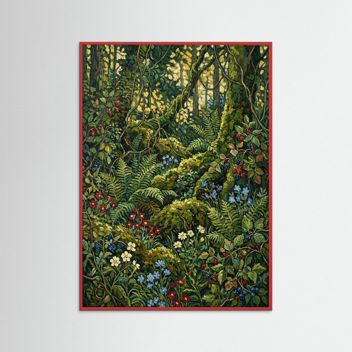 Red Wood Vibrant Garden