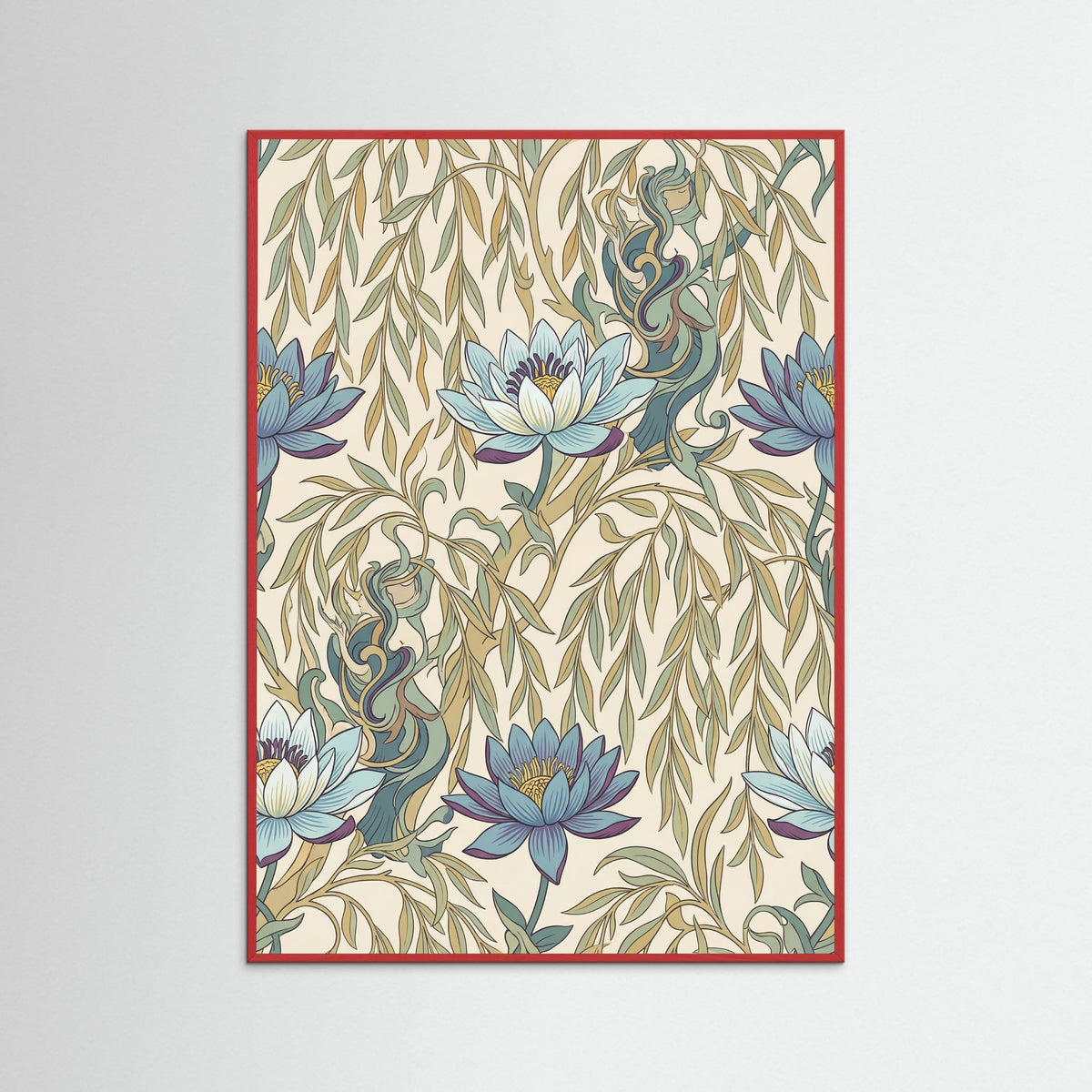 Red Wood Vibrant Morris Tapestry