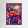 Red Wood Vibrant Mystic Dawn