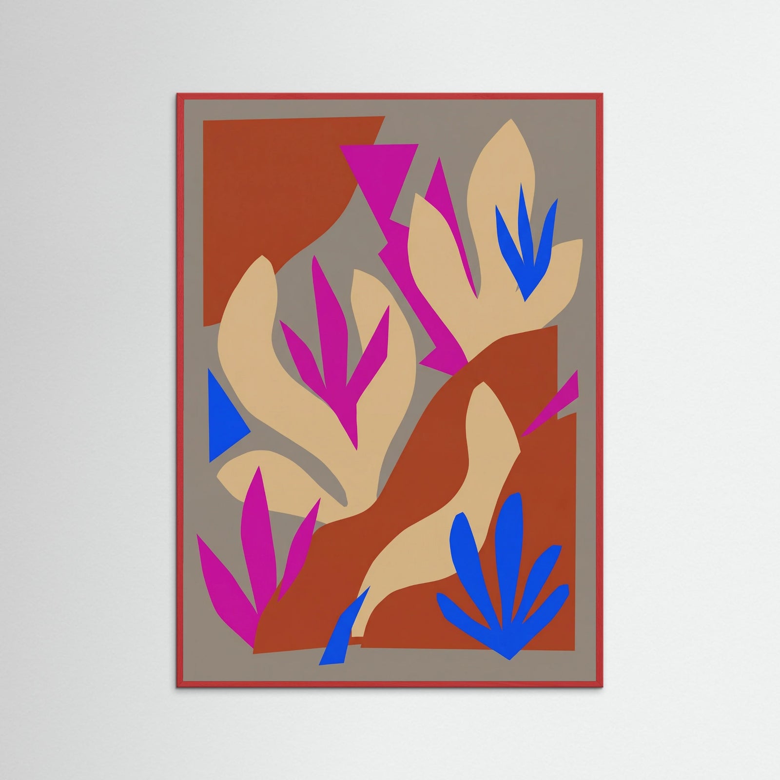 Red Wood Vibrant Paper Forms