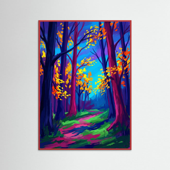 Red Wood Vibrant River Flow