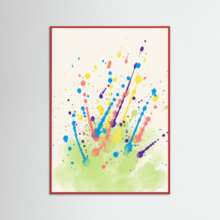 Red Wood Vibrant Scatter