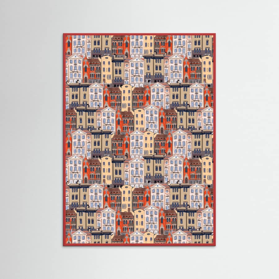 Red Wood Vilnius Poster