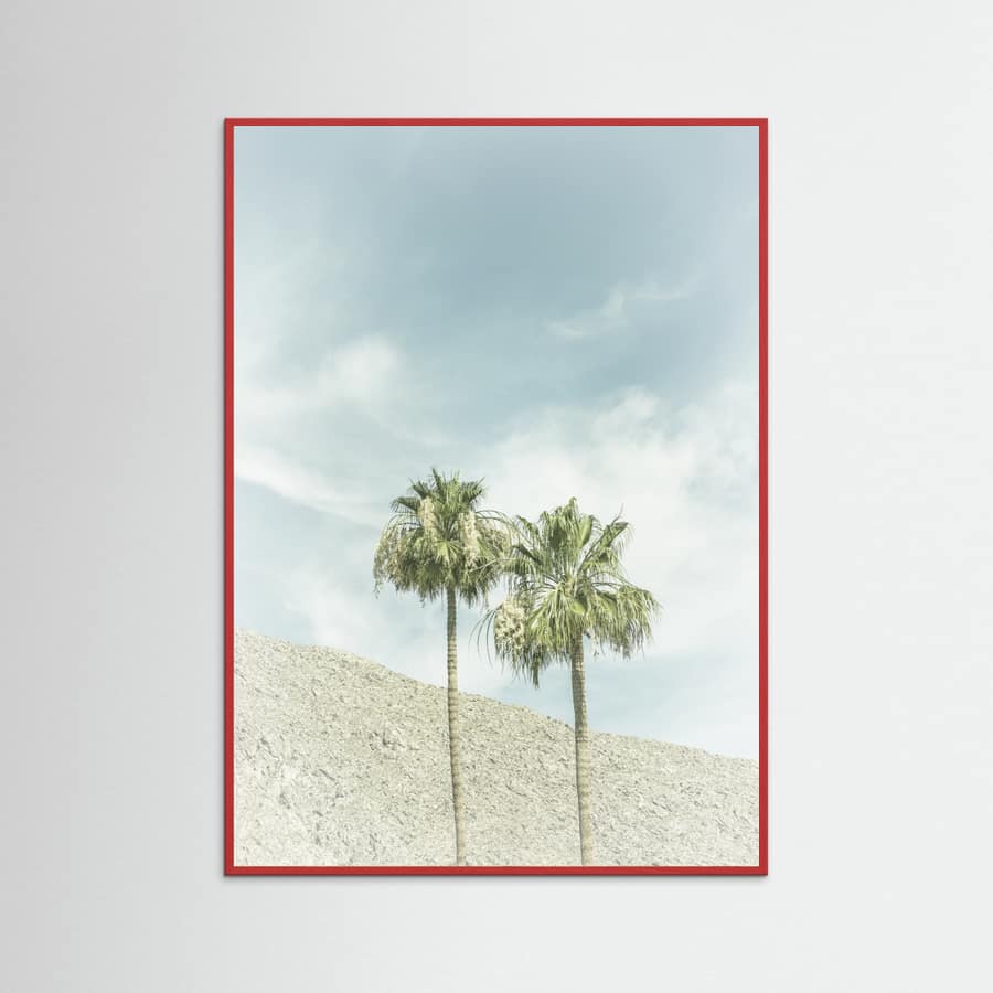 Vintage Palm Trees in the desert Poster – Poster und Kunstdruck
