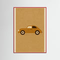 Red Wood Vintage Racecar