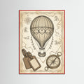 Red Wood Vintage Travel Elegance