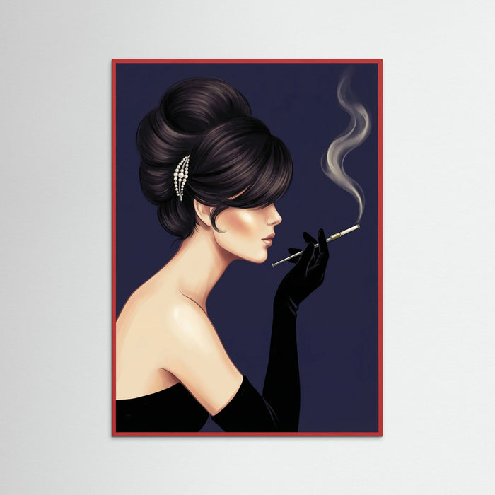 Red Wood Vintage Vogue Glamour