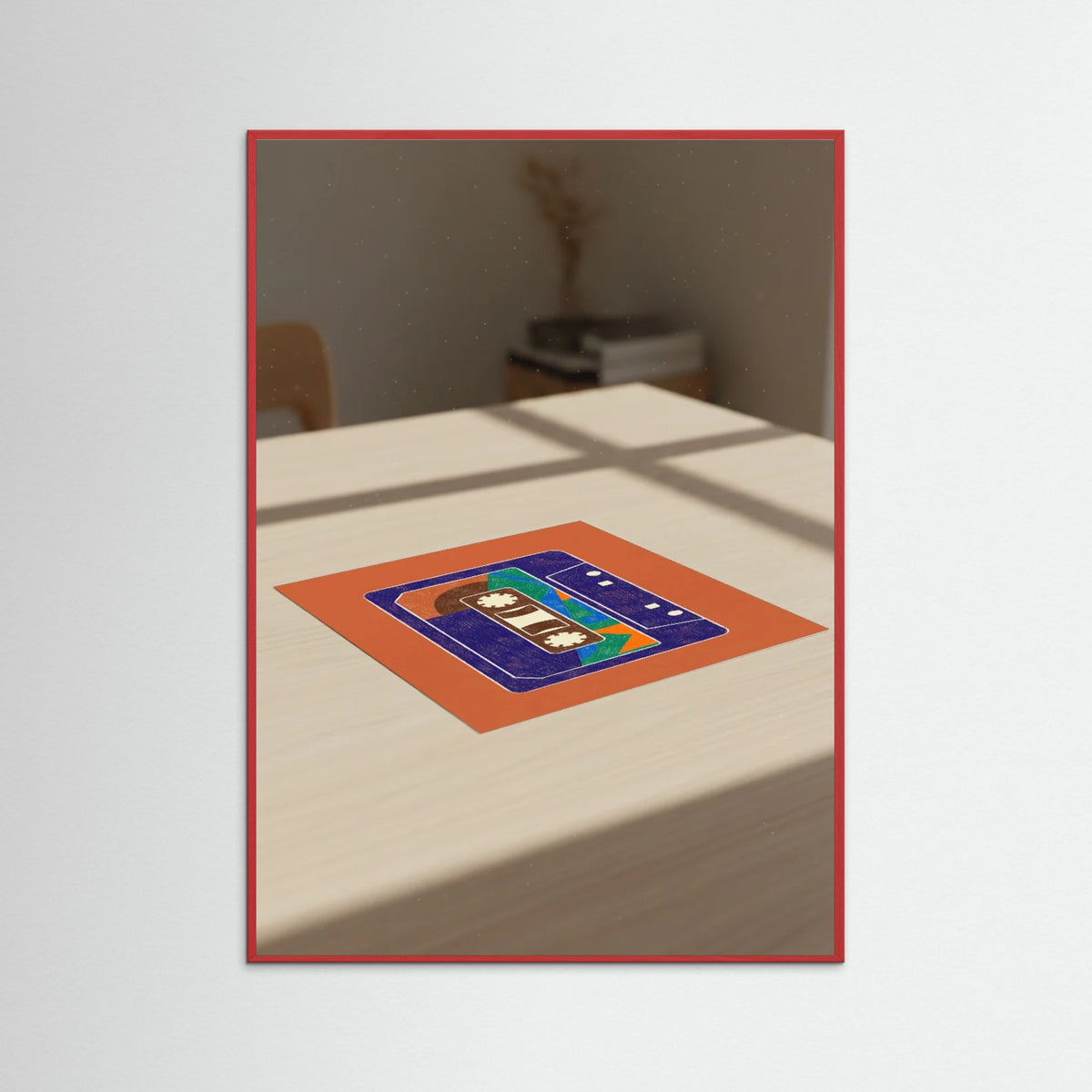 Red Wood Vinyl Groove