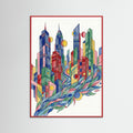 Red Wood Vivid Assemblage