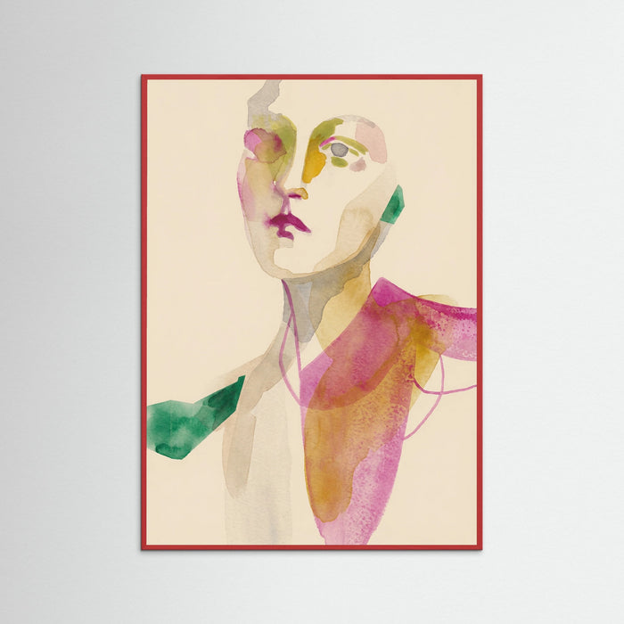 Red Wood Vivid Contours