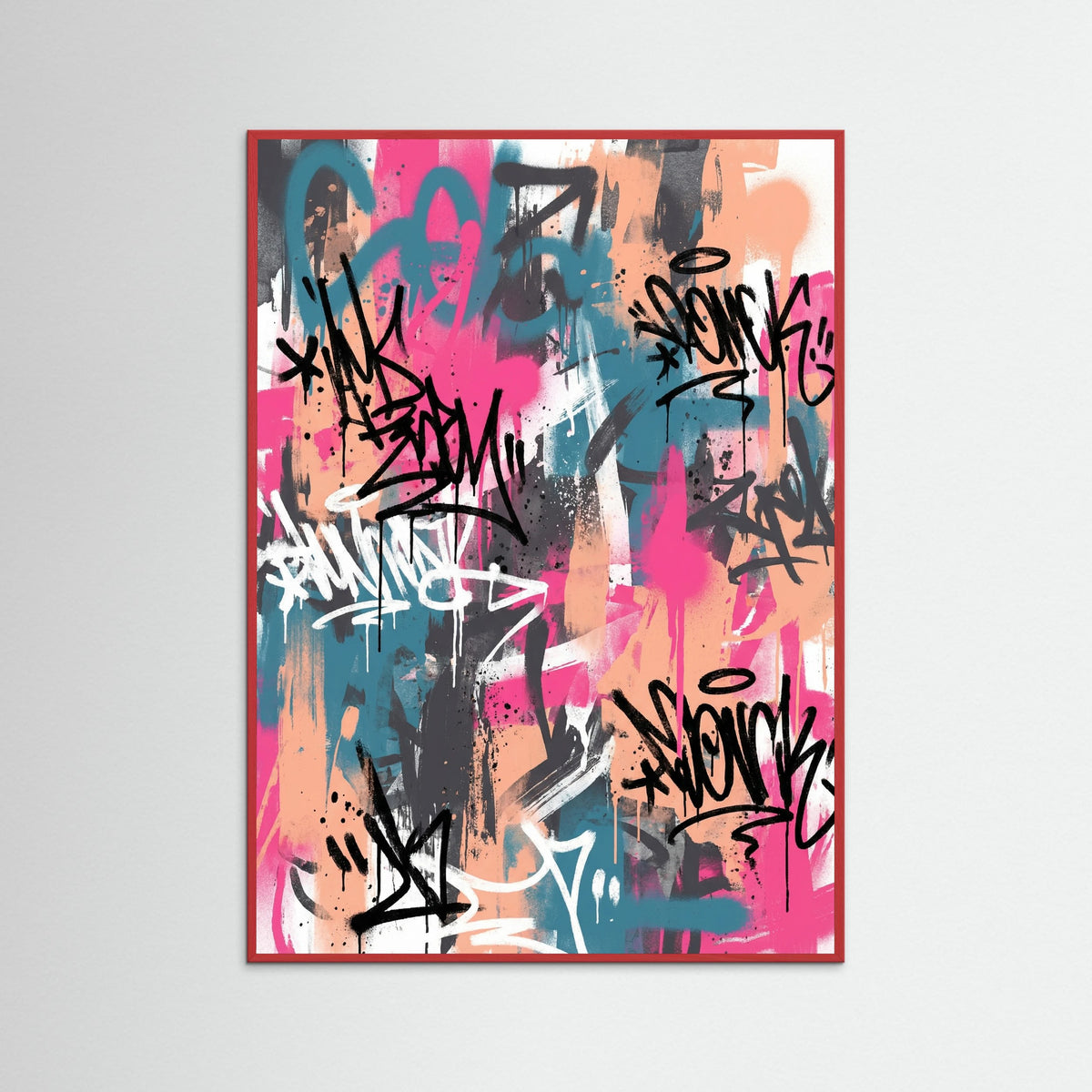 Red Wood Vivid Streetscape