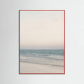 Warm Serene Beach Landscape Clear Sky Poster – plakat og kunsttryk