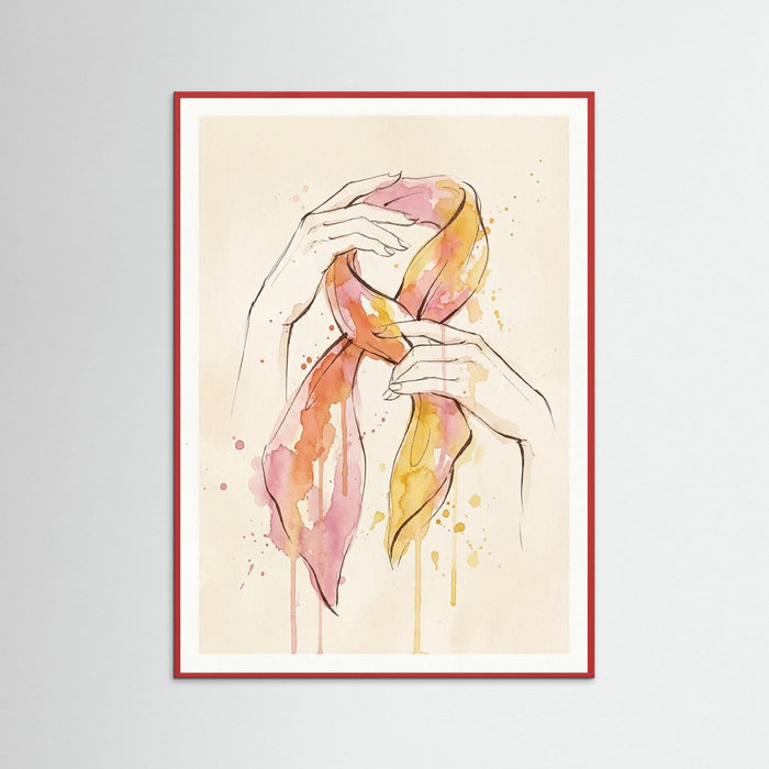 Red Wood Watercolor Muse