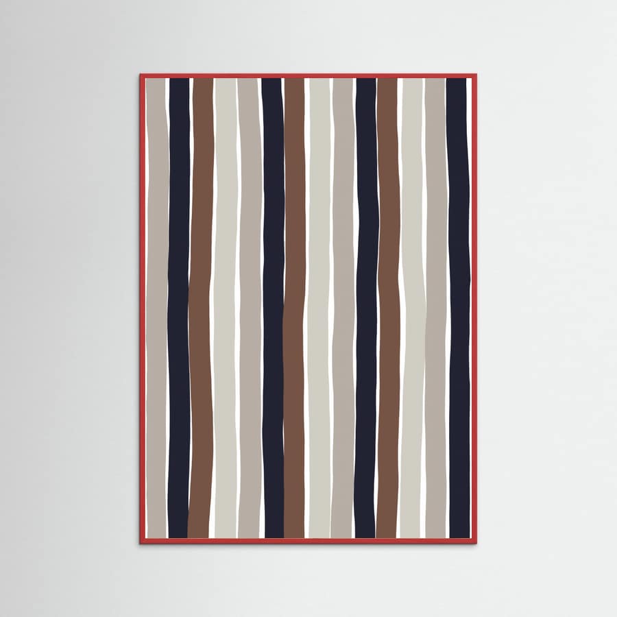 Wavy Earth Stripes Poster – poster and art print