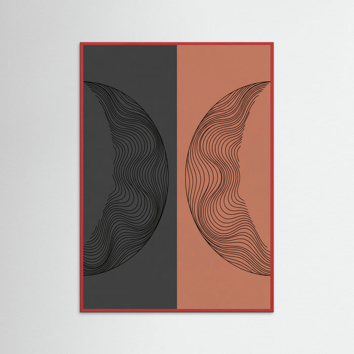 Red Wood Wavy Harmony