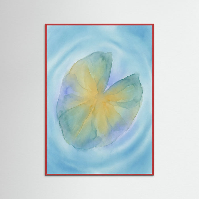 Red Wood Wavy Petals Dance