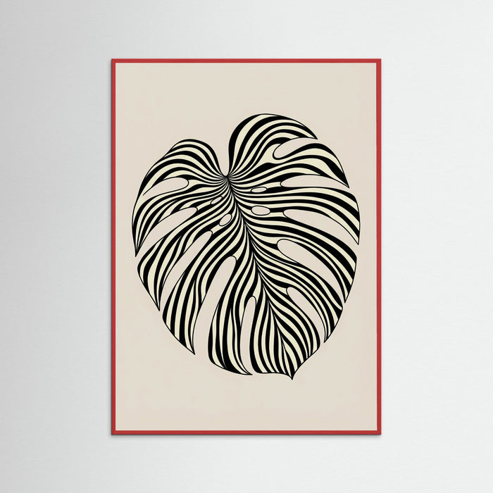 Red Wood Wavy Silhouette
