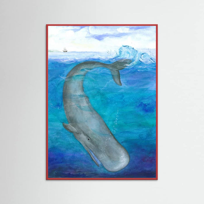 Poster Whale Diving Deep – poster e stampa artistica