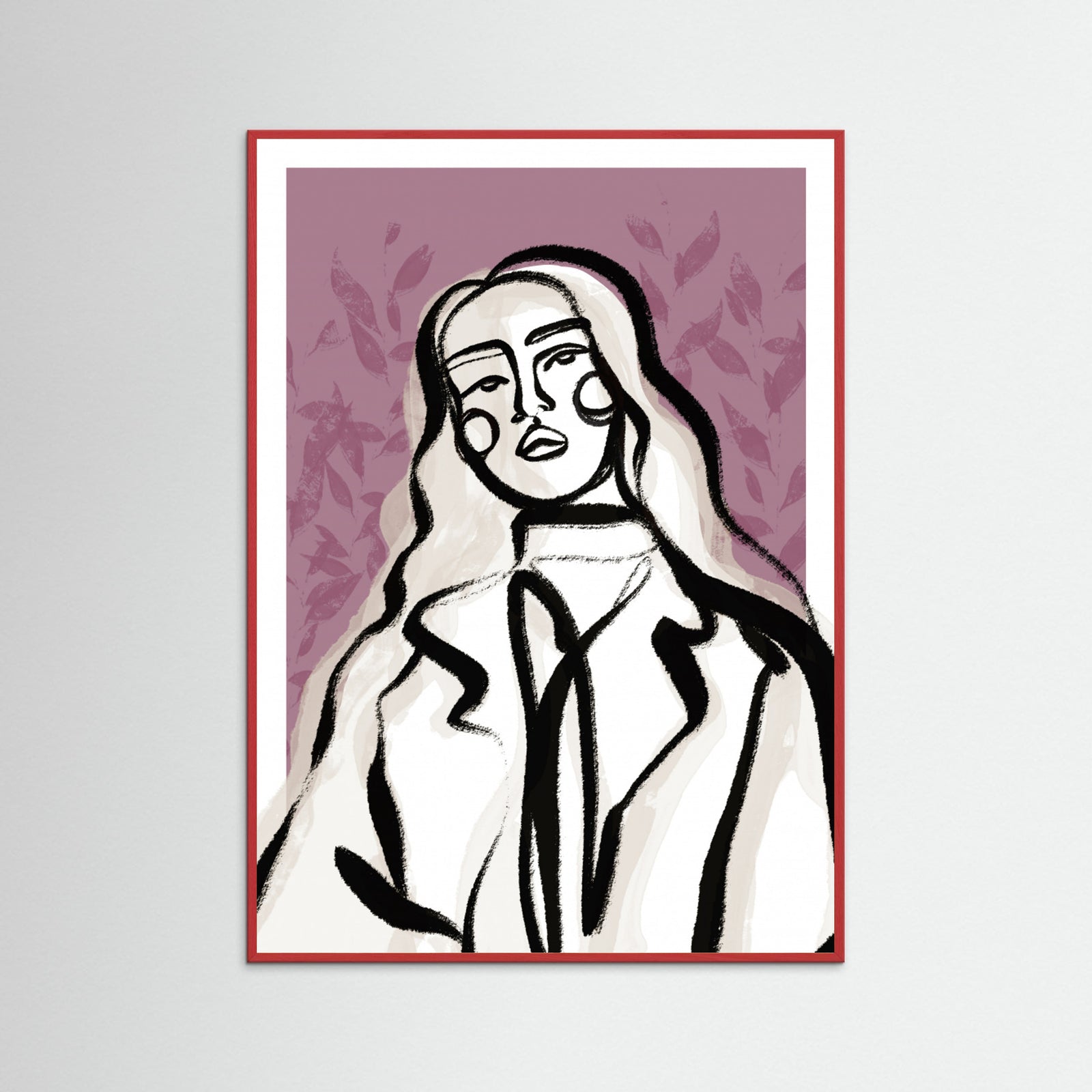 Red Wood Whimsical Essence Poster