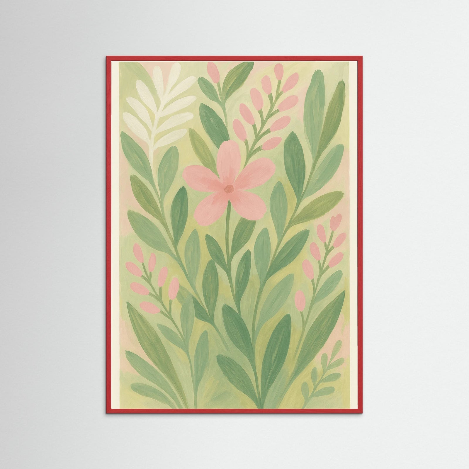 Red Wood Whimsical Pastels