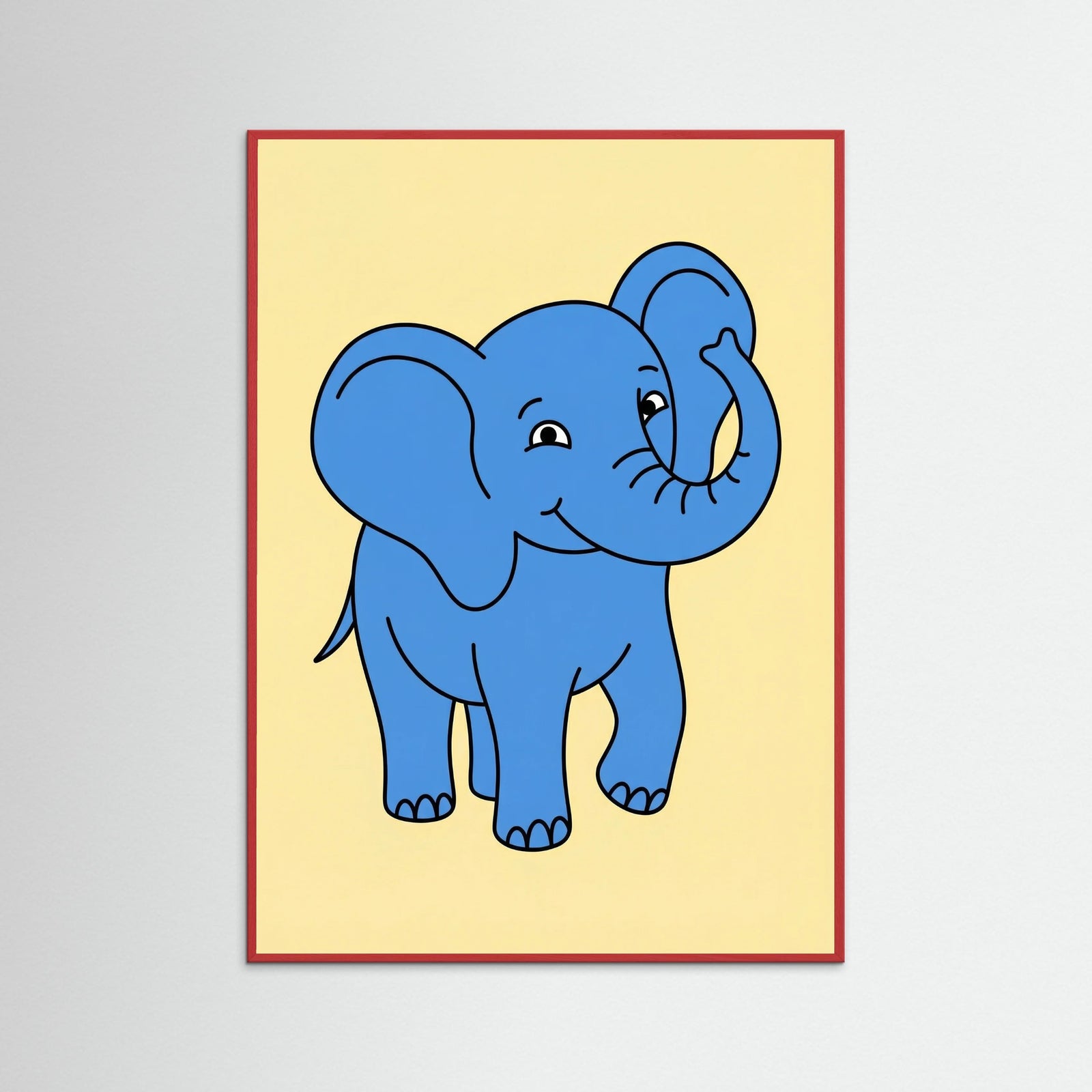 Red Wood Whimsical Pink Roar