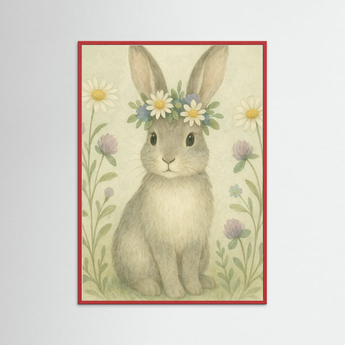 Red Wood Whimsical Rabbit