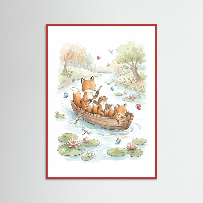 Red Wood Whimsical Ride