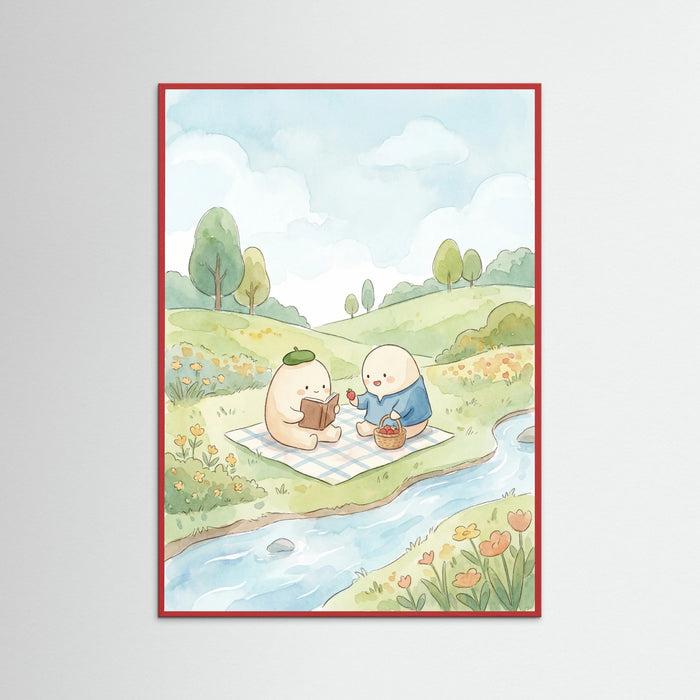 Red Wood Whimsical River Crossing