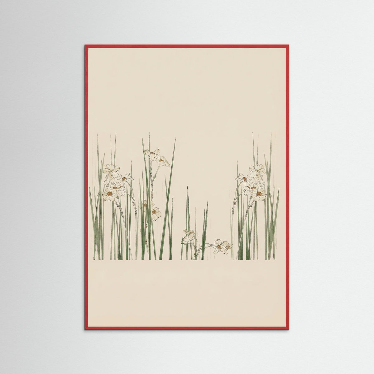 Red Wood White Bloom Fields