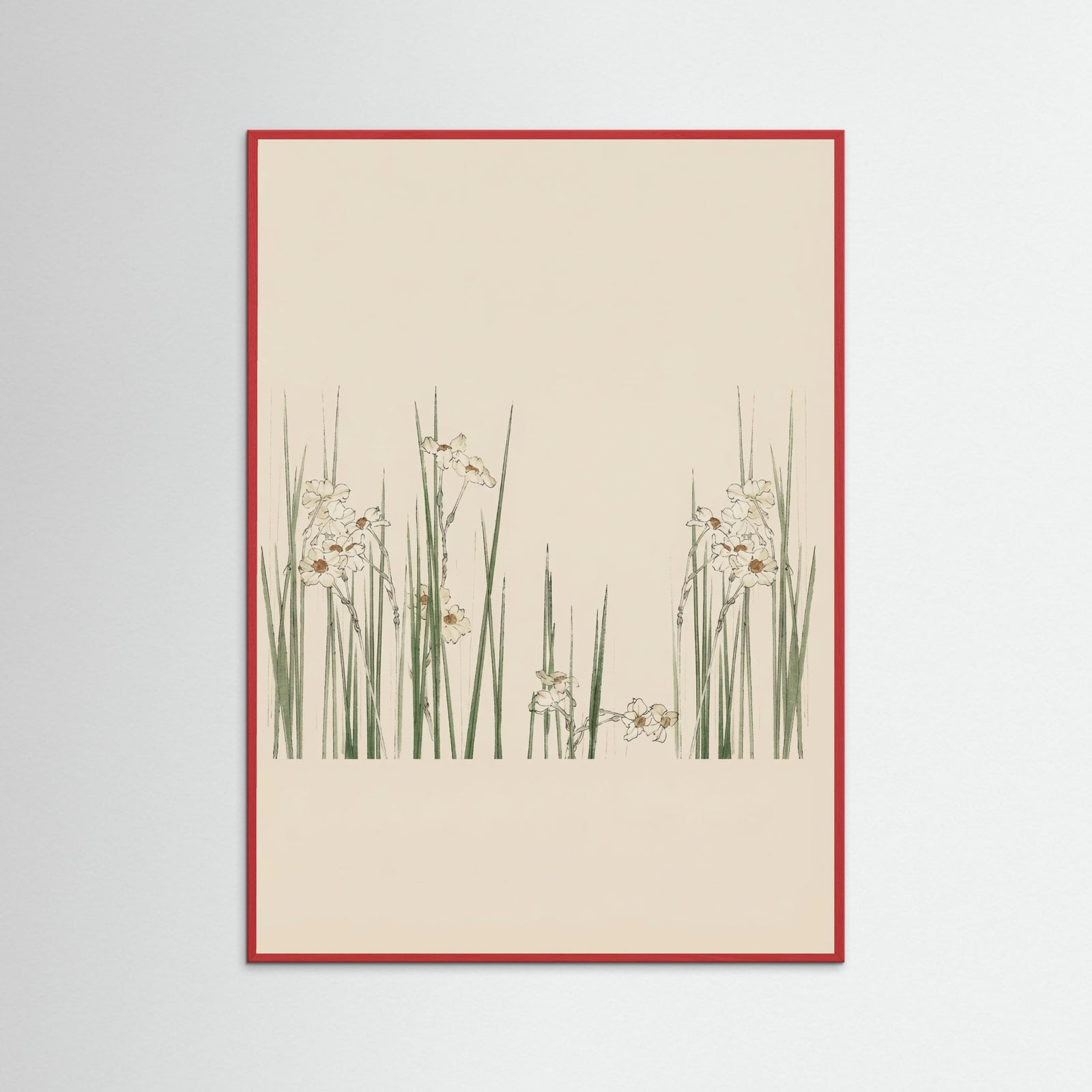 Red Wood White Bloom Fields