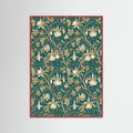 Red Wood Wild Tulip Pattern