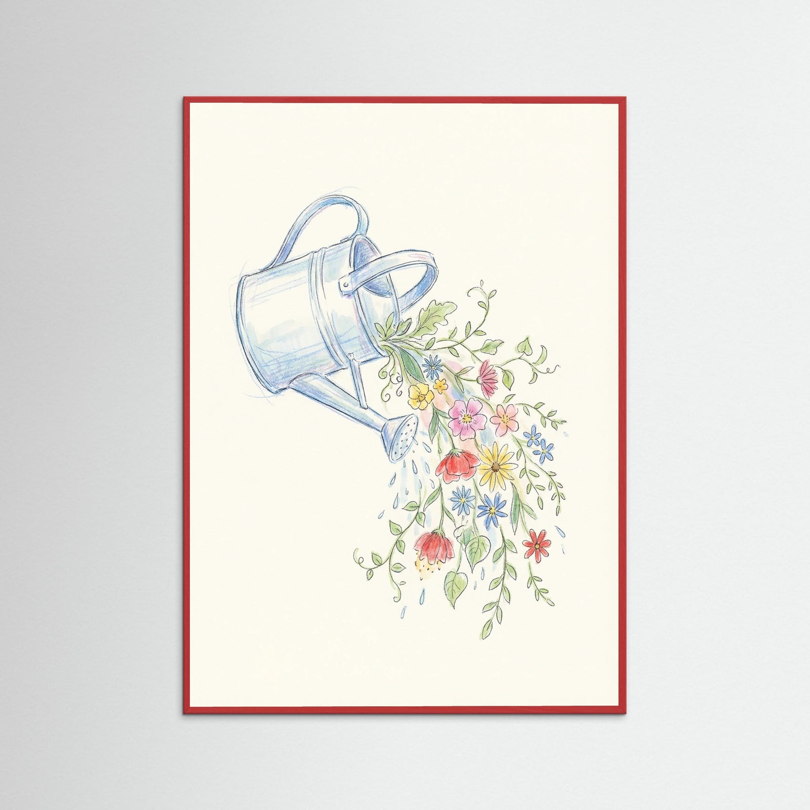 Red Wood Wildflower Amphora