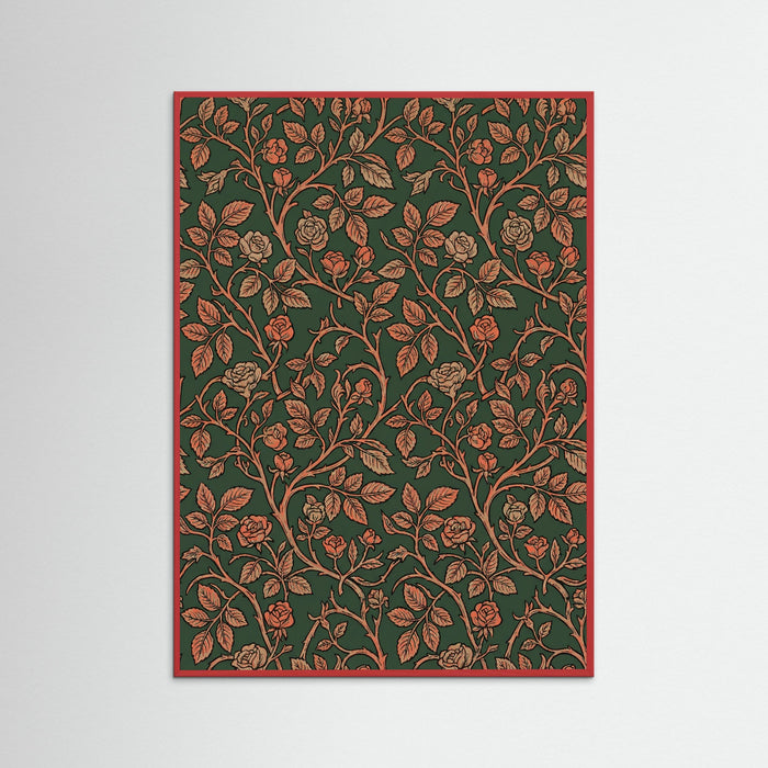 Red Wood Willow Bough Pattern
