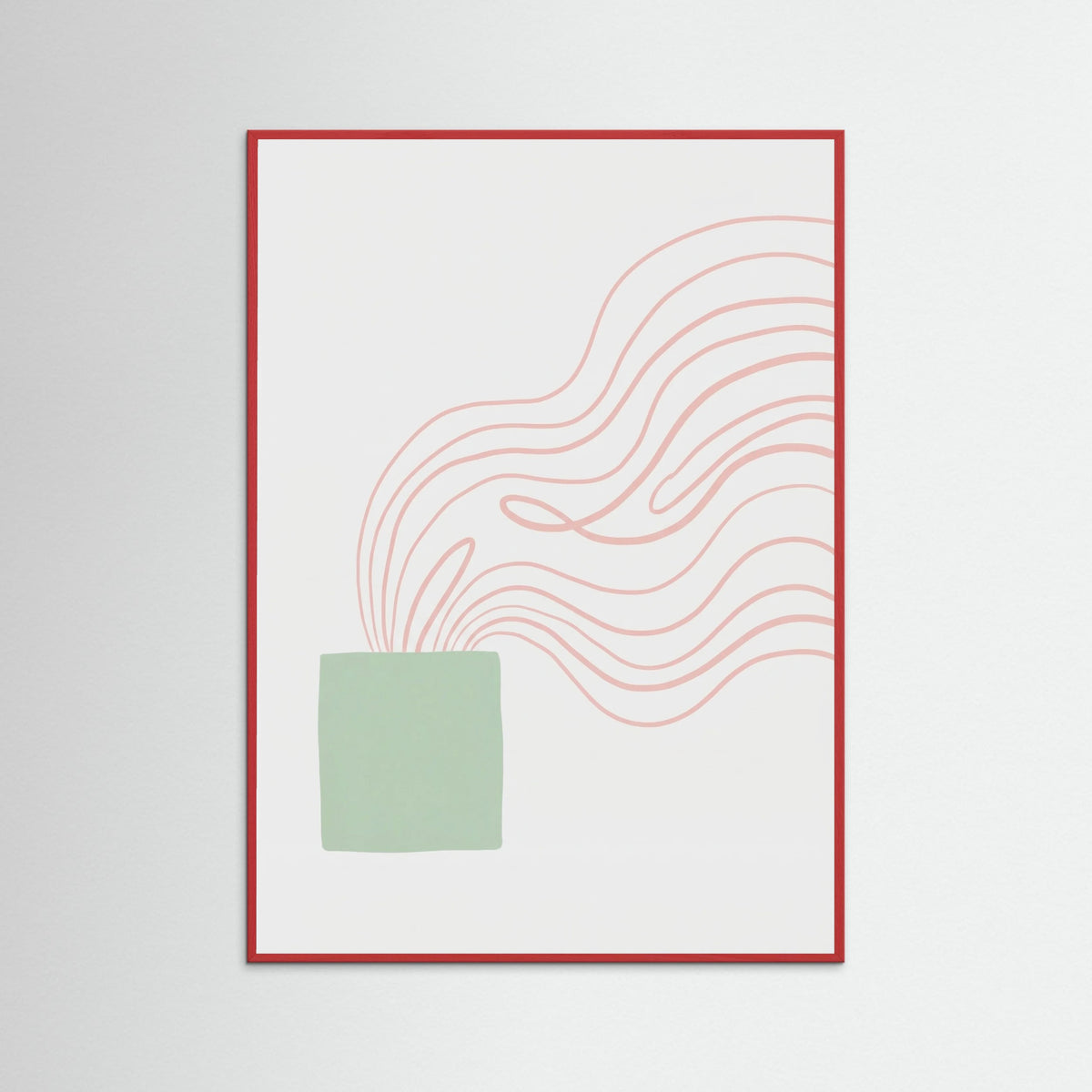 Red Wood Winding Path Beige