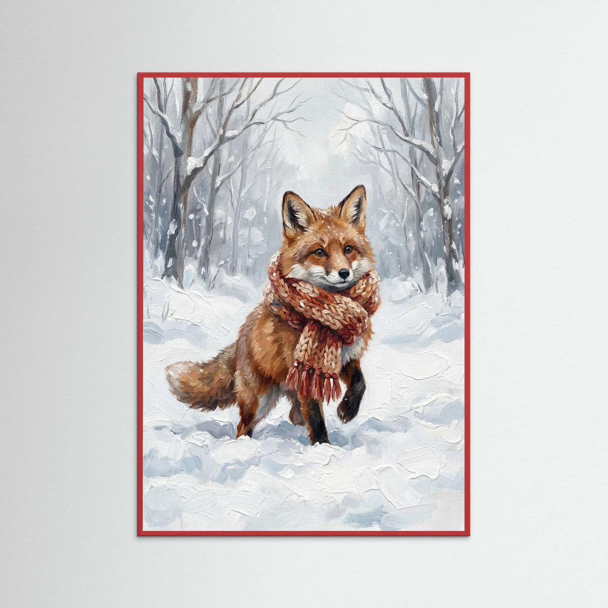 Red Wood Winter Friends