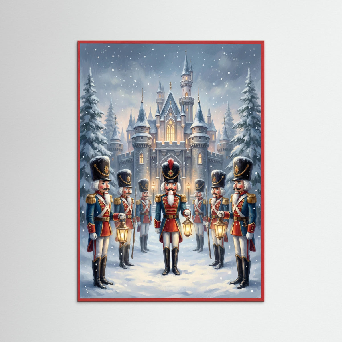 Red Wood Winter Sentinel