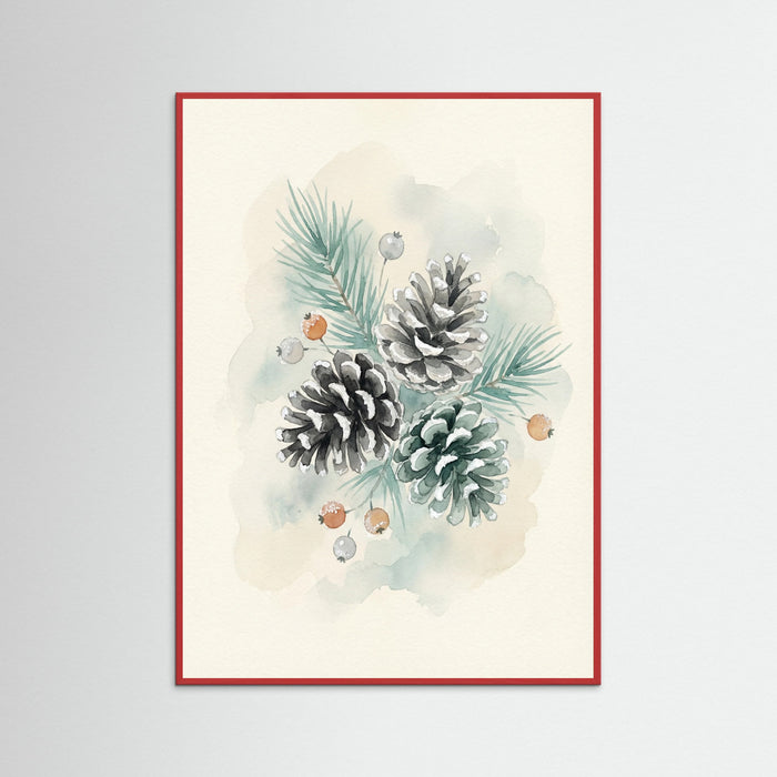 Red Wood Winter Songbird