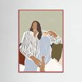 Poster Woman Enjoying a Cup of Espresso – poster e stampa artistica