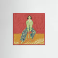 Woman on stool Poster – Poster und Kunstdruck